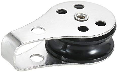 Lixada 2PCS Stainless Steel Pulley Blocks for Kayak Canoe Boat Anchor Trolley Kit