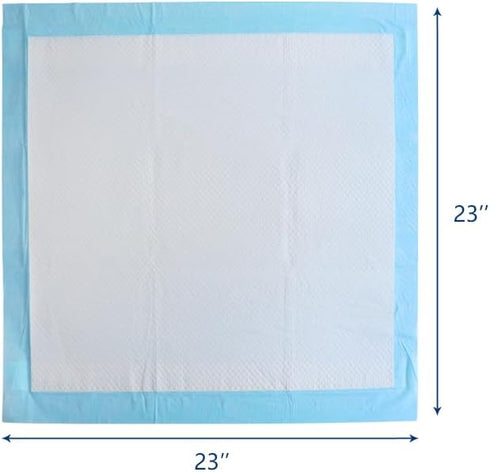 23 23 Dog Training Pads x Leak-Proof, Super Absorbent Puppy Pads with Adhesive Tabs, Odor Control, Disposable Potty