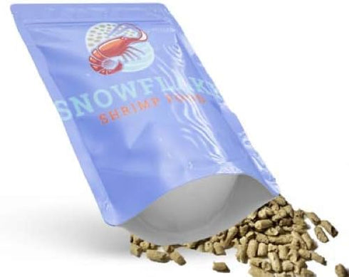 Uniquely Greener 16 Snowflake Shrimp Food - Ounces