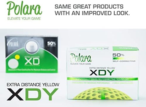 Polara Ultimate Straight Golf Balls, Extra Spin, Extra Distance, 1 Dozen Balls, Hook and Slice Correction