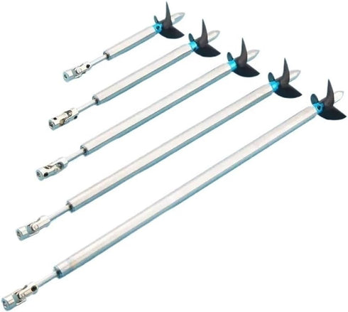 AmnPtr 4mm Fit for RC Boat Axle Drive Shaft + Three-Leaf Screw + Universal Joint + Bushing + Propeller Nut/Sleeve