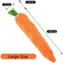 YASREKUYI Carrot Style Squeaky Large Plush Dog Toys - Small Breed Puppy Chew Toys - Chewing Toys for Dogs - Large&Small