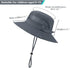Outdoor Kids Sun Hat for Girls Boys, Breathable UPF 50+ Cap, Wide Brim Summer Beach Bucket Hat