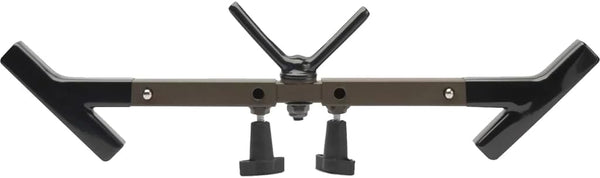 HME Durable High-Quality Stable Hub-Style Hunting Ground Blind Easy Aim Gun Holder - Angled V-Bracket Swivels 360
