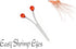 Generic Easy Shrimp Eyes- X-Small Transparent Red