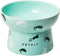 PETKIT Ceramic Raised Cat Bowls, Tilted Elevated Food Water Bowl for Puppy Kitten, Dishwasher Safe