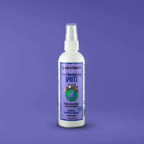 earthbath Lavender 3-in-1 Dog & Puppy Deodorizing Spritz - Cruelty-Free Odor Eliminator, 8 Oz