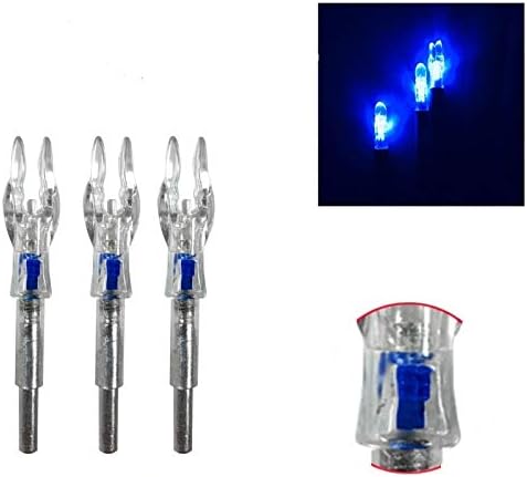 Led Lighted Arrow Nocks for ID 4.2mm/165 for Victory Easton G-Uni Shafts, Pack of 6