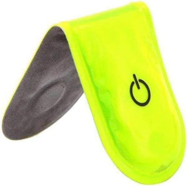 Fluorescent Green Night Running Reflector Light, LED Safety Magnetic Clip Light for Outdoor Walking, Cycling, Hiking