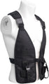 Luzhengyang Oxford Cloth Molle Chest Bag Black for Outdoor Training, Hunting, Fishing - Adjustable Straps for CS