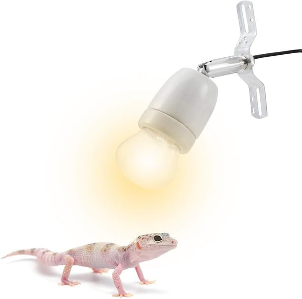 300W Reptile Lamp Socket Kit, 360° Heat Light Holder with Switch, E27 Socket for Lizard Turtle Snake Aquarium
