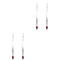 balacoo 4 pcs Aquarium Glass Hydrometer with Thermometer, Float Hydrometer for Fish Tank