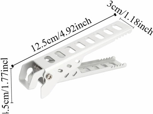 Chiffonade 2 Pcs Aluminum Alloy Pot Gripper - Detachable Hot Pot Clip Handle for Microwave Ovens & Camping, Anti-Slip