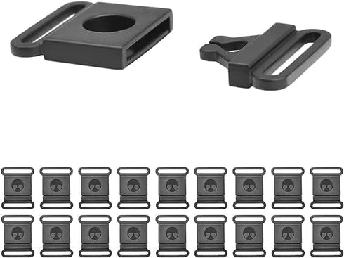 20pcs/Pack Plastic Safety Breakaway Belt Buckles for Pet Collar Webbing, 15mm Size