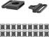 20pcs/Pack Plastic Safety Breakaway Belt Buckles for Pet Collar Webbing, 15mm Size