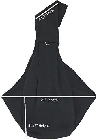 Small Service Dog Sling Carrier with ID Tag, EZ-Sling for Small Dogs, Includes Service Dog Law Handout Cards