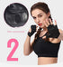 7150282 Anser Woman Half Finger Girl Short Fingerless Gloves for Indoor Yoga Gym Fitness Body Building Training