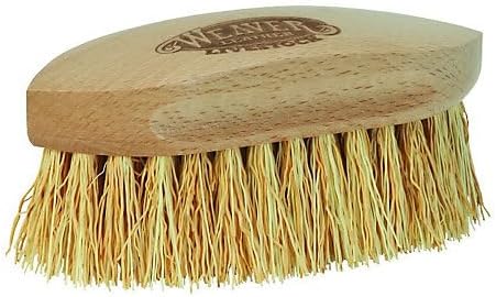 Weaver Livestock Rice Root Brush, Regular 6", Natural Brush for Grooming