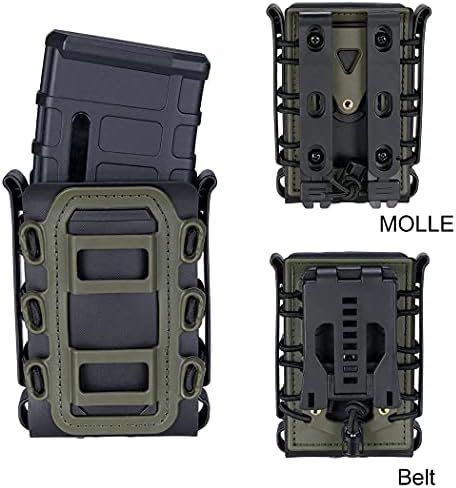 IDOGEAR Mag Pouch 5.56mm Rifle Magazine Pouches, 7.62mm Molle Softshell Universal Carrier for M4 AR15 M16 AK