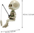 GANAZONO Skeleton Aquarium Decoration, Skull Fish Reptile Tank Decor, Resin Figurines
