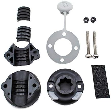 RAILBLAZA Kayak RailMount - For 19-25mm Round or Square Rails, Self-Adhesive Grip Tape, Black