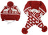 Cat Christmas Reindeer Scarf and Hat Set Costume for Small Pets Puppy - Red, XSmall