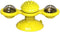 Generic Interactive Windmill Cat Toy with Catnip & Spinning LED Light Ball Suction
