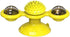 Generic Interactive Windmill Cat Toy with Catnip & Spinning LED Light Ball Suction