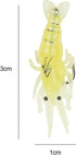 10-Pack Set(A) FABULETTA Soft Shrimp Lures, Silicone Fishing Bait with Hooks, Realistic Saltwater and Freshwater Tackle