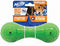 Nerf Dog 7in TPR/PP Scented Beef SuperScent Barbell Solid Core -Green/Clear