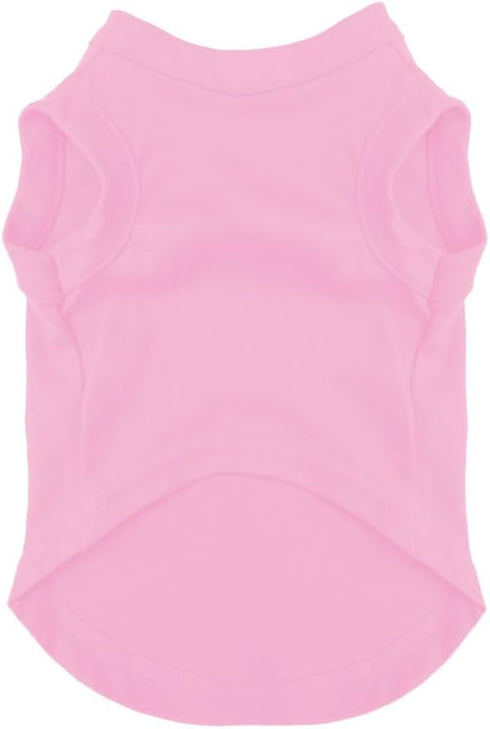 423 It's A Girl Dog Tee Shirt | Sleeveless Breeds | Gender Reveal | Baby Announcement | Boy or Girl |Light Pink, Large