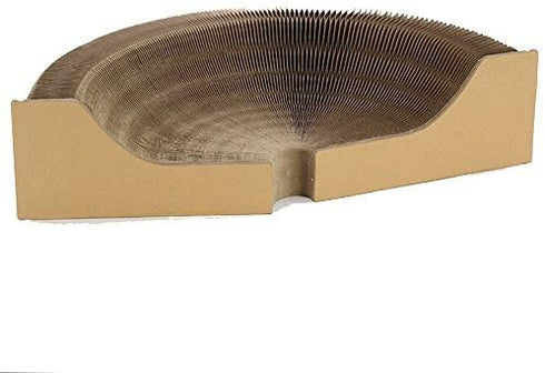 Collapsible Round Shape Cat Scratcher Lounge Bed for Big Cat