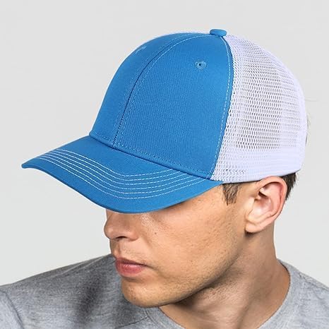Unisex Trucker Hats, Blank Mesh Snapback Hats, Sport Plain Baseball Caps, Adjustable Fitted Hat