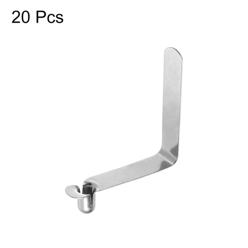 HARFINGTON 20pcs Kayak Paddle Snap Spring Clip - 39mm x 5.8mm 65Mn Spring Steel for Tent Umbrella Camping
