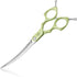 HASHIMOTO Curved Scissors for Dog Grooming, Extremely Light Weight, 6.5 inch, 30 Degree Curved Blade, Matt Surface