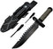 Tactical Hunting Knife 13.75" Fixed Blade - Survival Knife with Combat Blade, Camping Accessories, Survival Gear (Olive