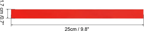 PATIKIL 9.8"x0.7" Badminton Racket Head Protector Sticker 12 Pack PU Tennis Racquet Guard Tape