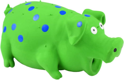 balacoo Squeaky Pig Dog Toys - Latex Grunting Pig Sound Play Toy for Puppy Chew and Training
