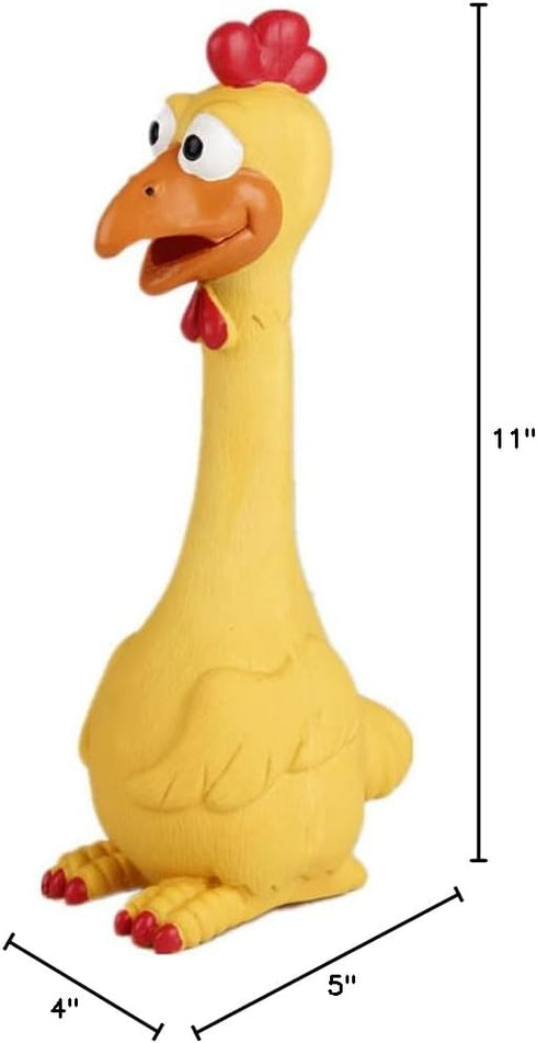 Tamu style Rubber Chicken Squeaky Dog Toys for Small, Medium, or Large Pet Breeds.
