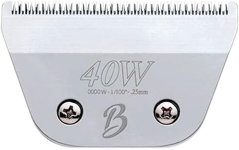 Detachable A Series Wide 40 Blade Dog Grooming Clipper Blade - 1/100" Cut Length, Japanese High Carbon Steel