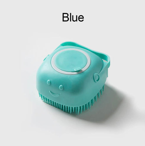 Silicone Massage Bath Brush for Pets (Blue)