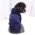 Idepet Dog Hoodies for Small Dogs, Warm Coat Jacket Vest, Autumn Puppy Outfits, Navy Blue (S)
