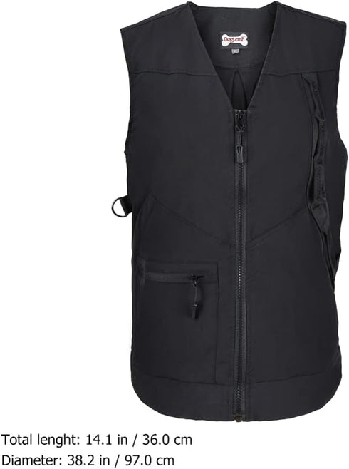 ULTECHNOVO Dog Trainer Vest, Multi Pocket Professional Pet Owner Jacket for Men/Women Dog Training Handlers