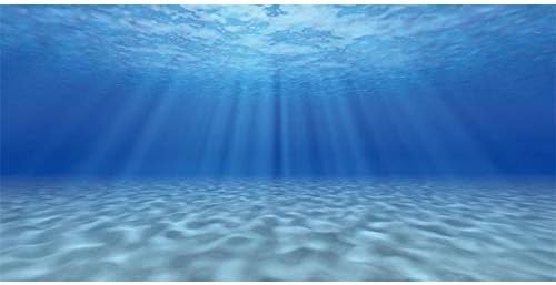 AWERT 24x16 inches Undersea Theme Ocean Floor Aquarium Background Fish Tank Background Polyester Background