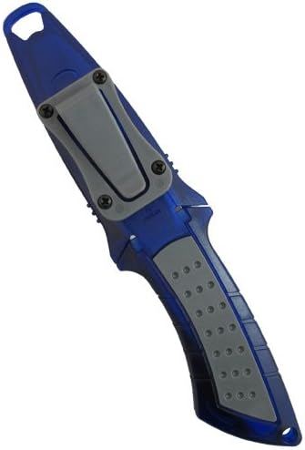 Scuba Choice Diving Low Volume Stainless Steel Blunt Tip BCD Knife - Blue