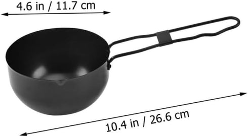 2pcs Set OUNONA Iron Outdoor Cooking Pot Stew Pot for Camping Campfire Cooking Equipment Stock Outdoor Cookware Kitchen