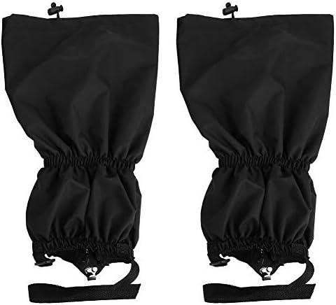 RiToEasysports 1 Pair Waterproof Leg Gaiters, Ski Gaiters for Ice Climbing, Hiking, Skiing
