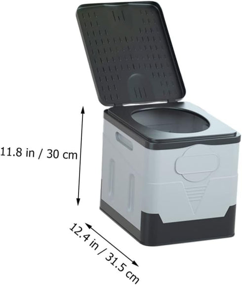1-Person MAGICLULU Portable Folding Toilet for Adults Capacity Car and Camping Emergency Use Retractable Travel Potty