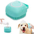Generic 6 Dog Bath Brush with Shampoo Dispenser - Silicone Dog Shampoo Brush Scrubber for Bathing, Shedding & Massage