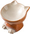 Elevated Cat/Dog Bowls - 6.25 Inch Ceramic Raised Food & Water Bowl Set for Protecting Pet's Spine - Feeding Supplies